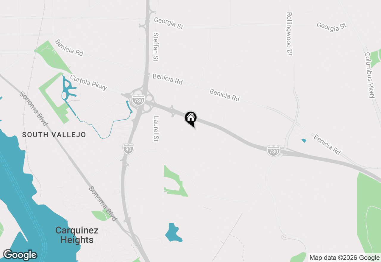 Map of 380 Alhambra Ave, Vallejo, CA 94591
