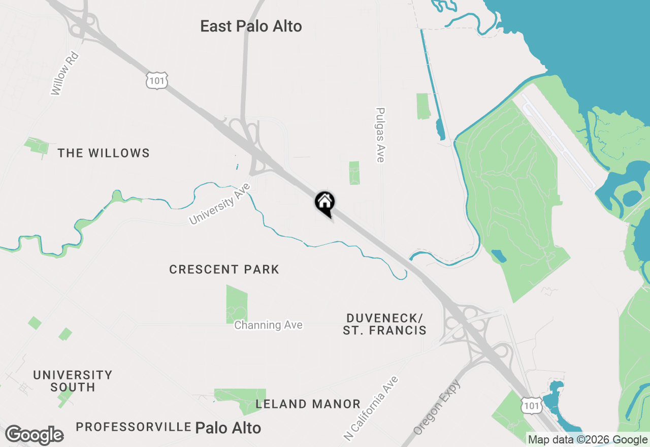Map of 103 Mission Drive, East Palo Alto, CA 94303