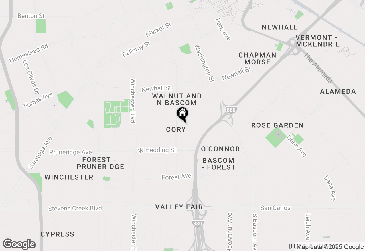 Map of 2270 Walnut Grove Avenue, San Jose, CA 95128