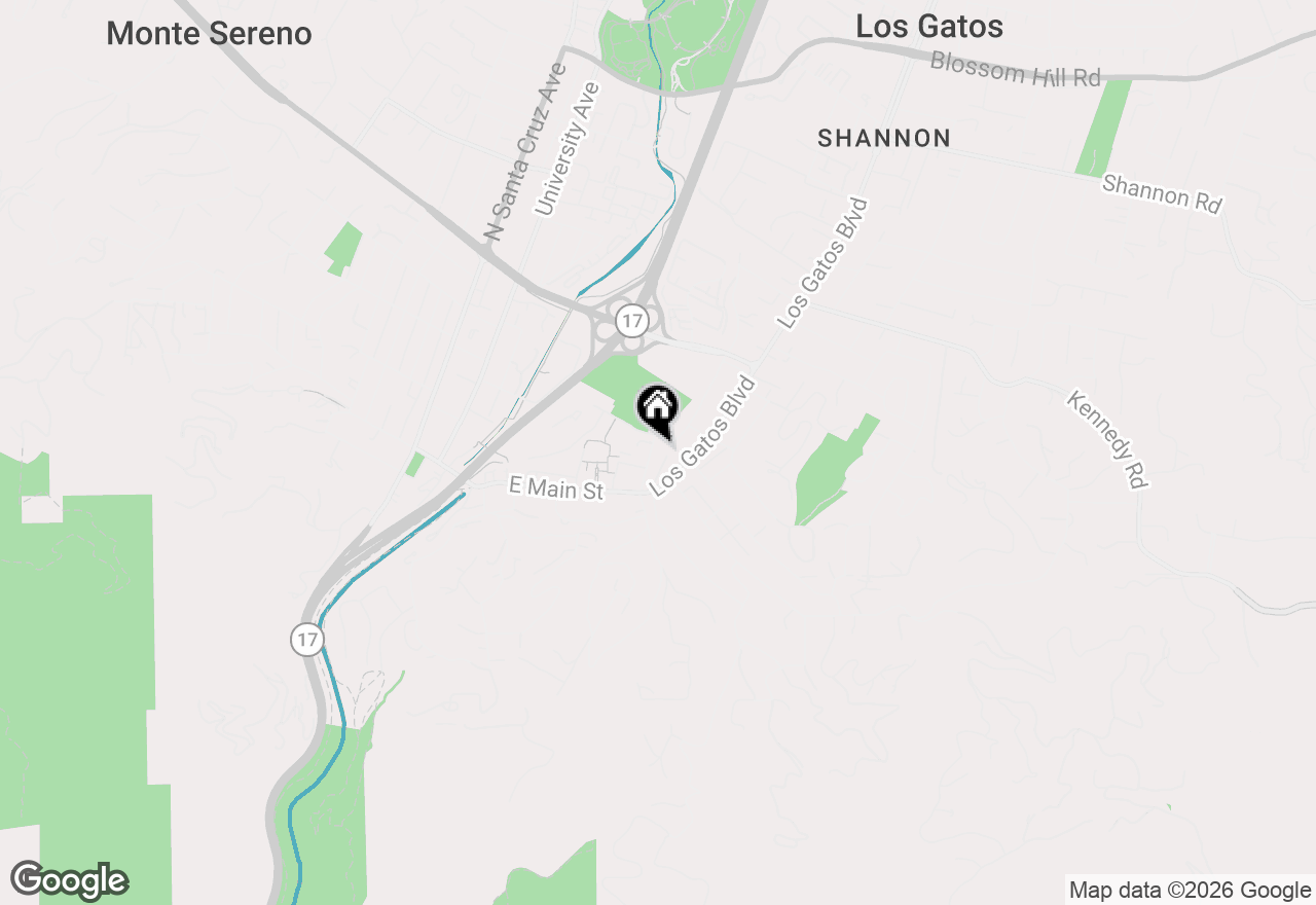Map of 40 Pleasant Street, Los Gatos, CA 95030