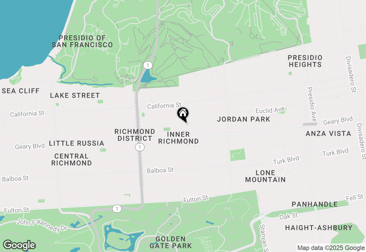 Map of 329 7th Avenue, San Francisco, CA 94118