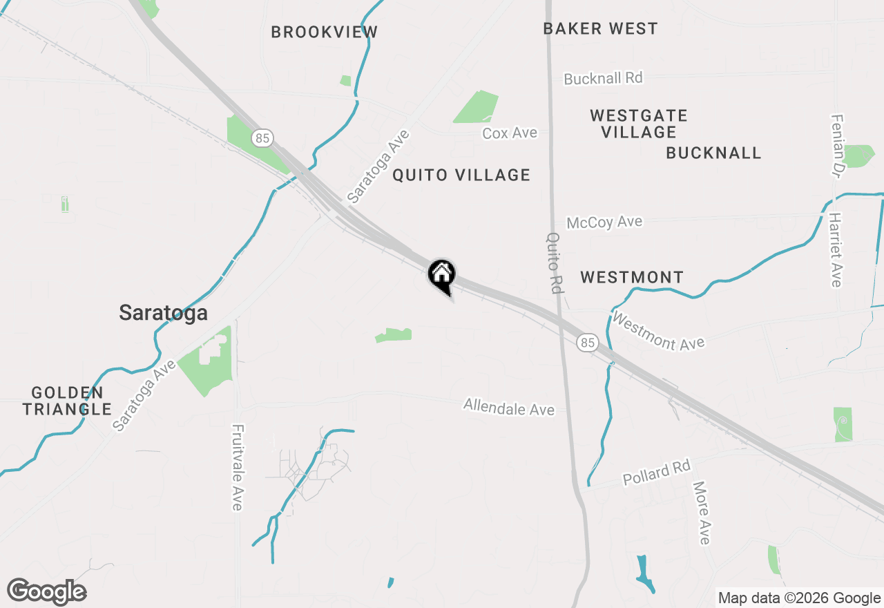Map of 18823 Casa Blanca Lane, Saratoga, CA 95070