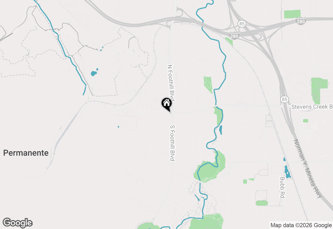 Map of 22540 Stevens Creek Boulevard, Cupertino, CA 95014