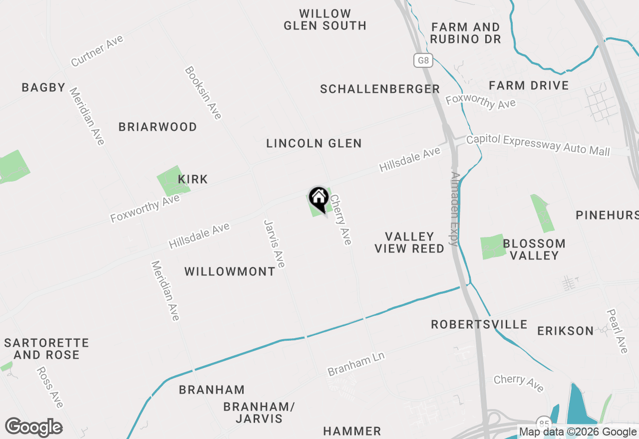 Map of 1434 Myrtle Avenue, San Jose, CA 95118