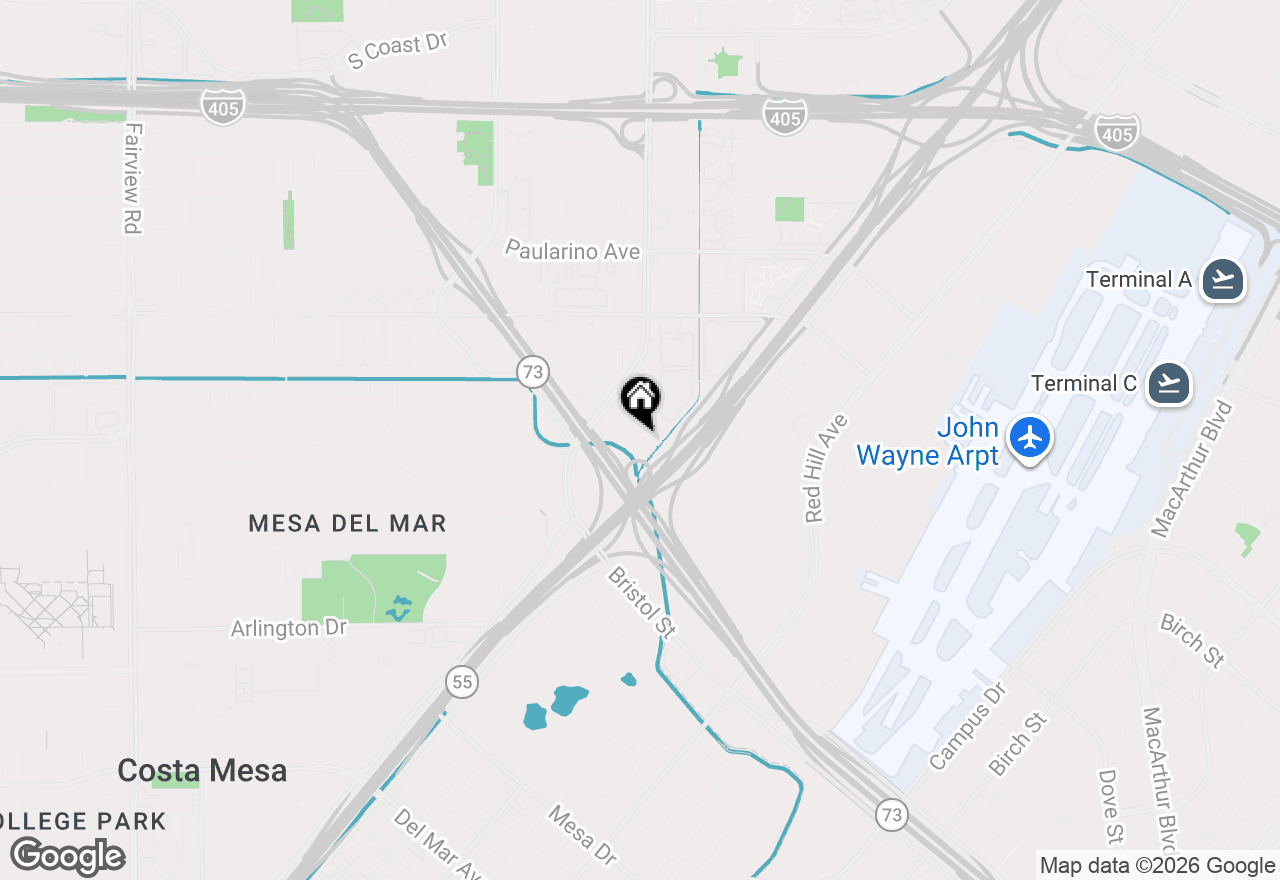 Map of 2900 A106 Bristol Street #9, Costa Mesa, CA 92626