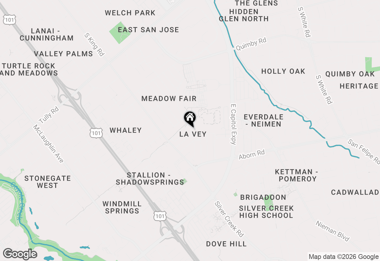 Map of 2869 Corda Drive, San Jose, CA 95122