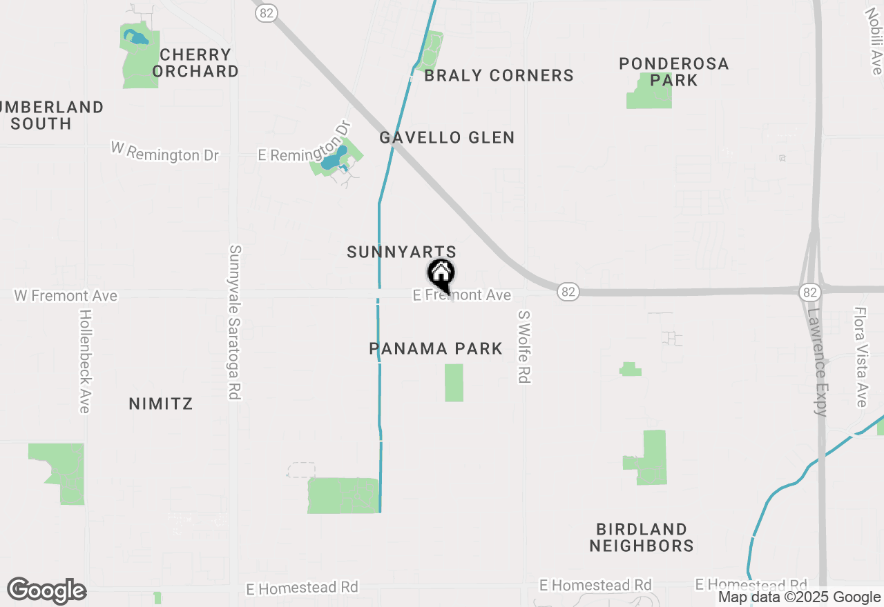 Map of 1313 Arleen Avenue, Sunnyvale, CA 94087