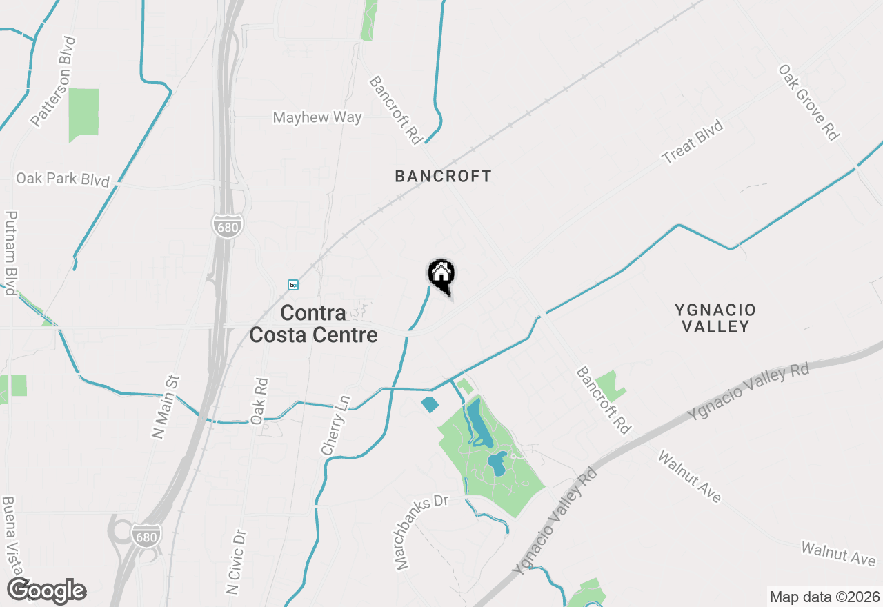 Map of 104 Candelero Pl, Walnut Creek, CA 94598