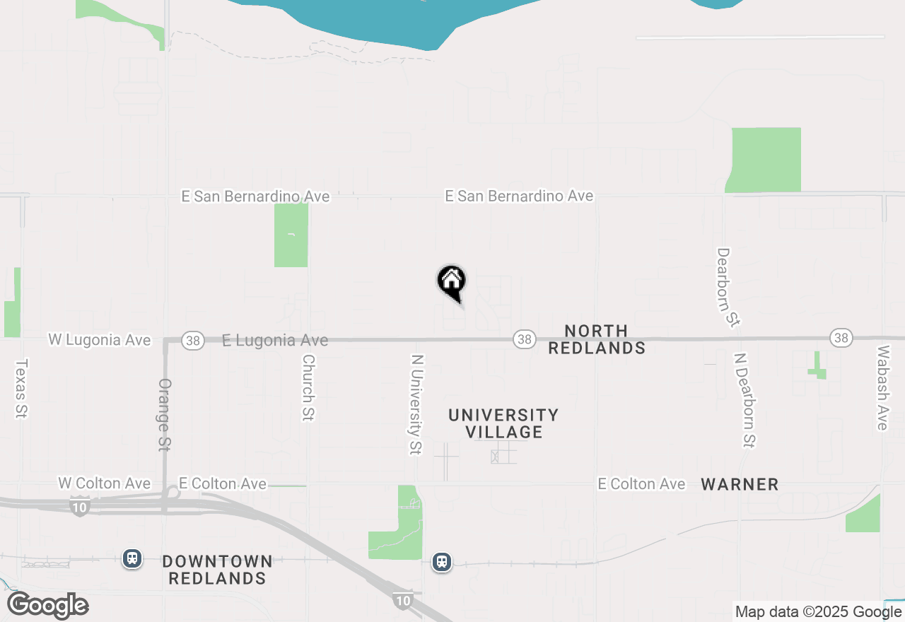 Map of 1327 Century Street, Redlands, CA 92374