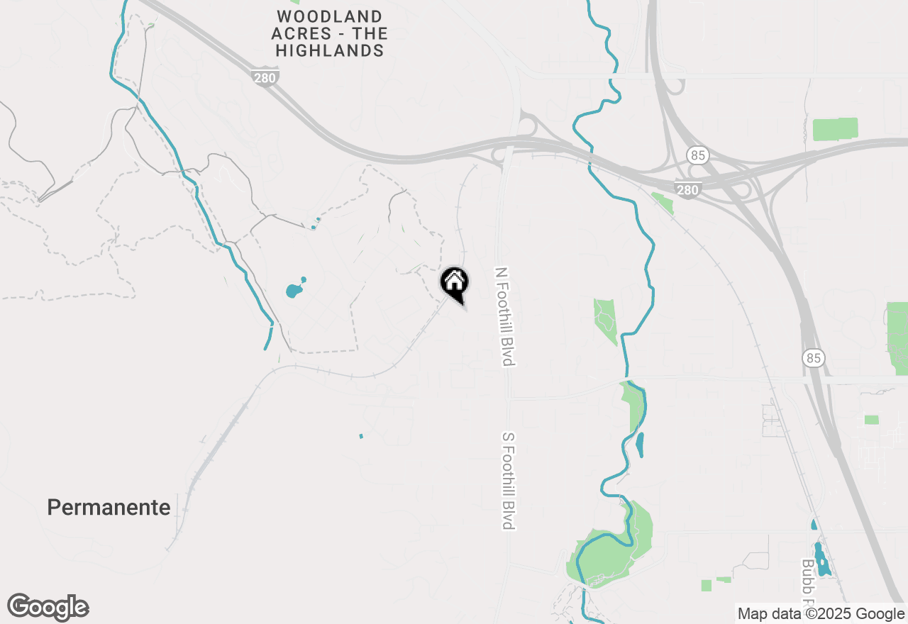 Map of 10240 Anthony Place, Cupertino, CA 95014
