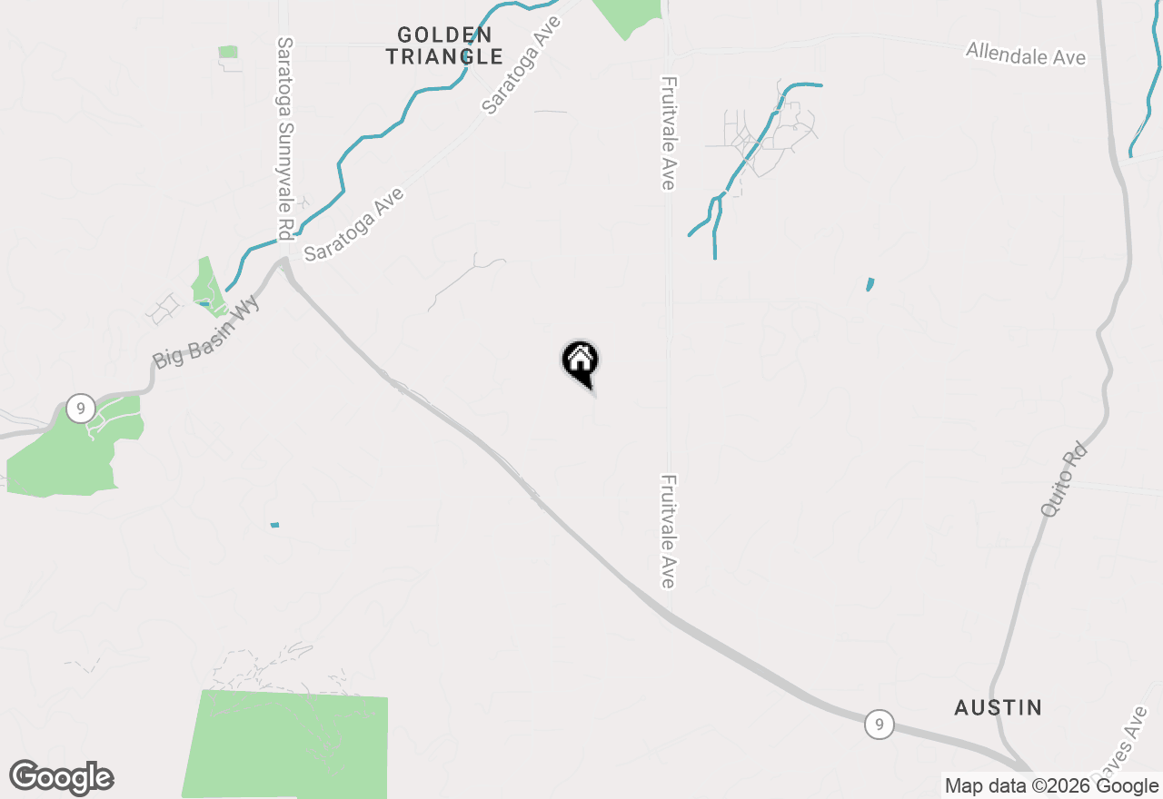 Map of 14721 Live Oak Lane, Saratoga, CA 95070