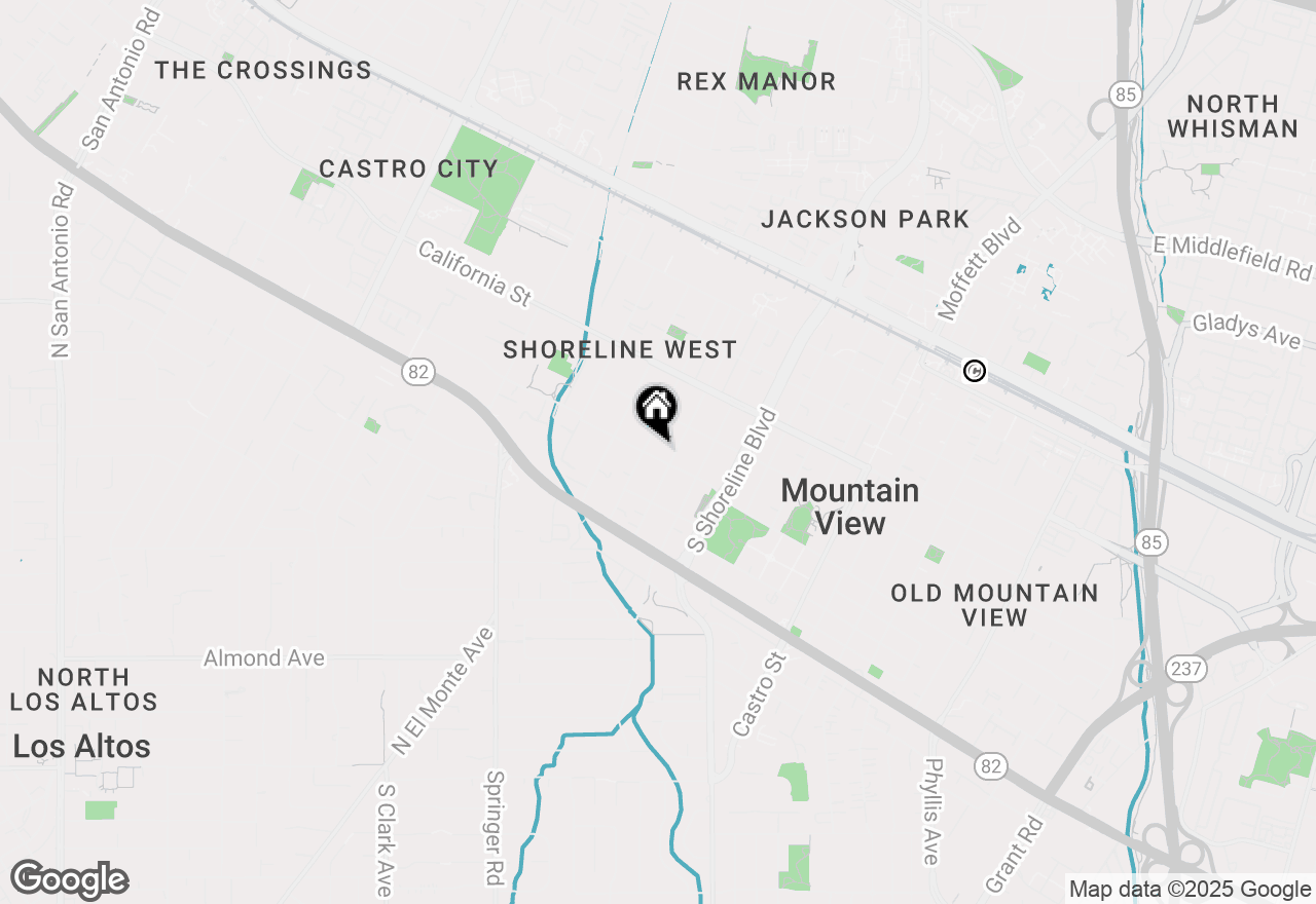 Map of 1460 Latham Street, Mountain View, CA 94041