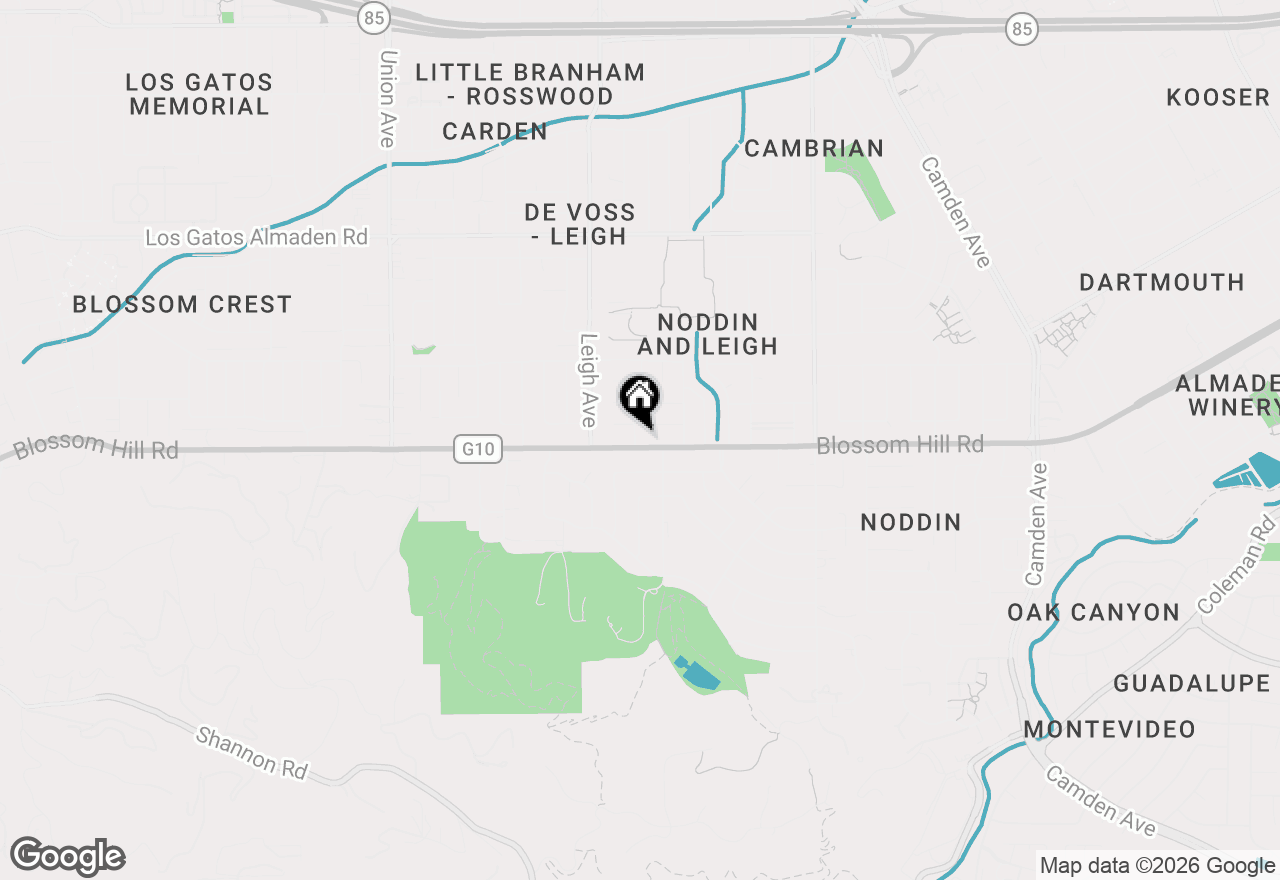Map of 1849 Blossom Hill Road, San Jose, CA 95124