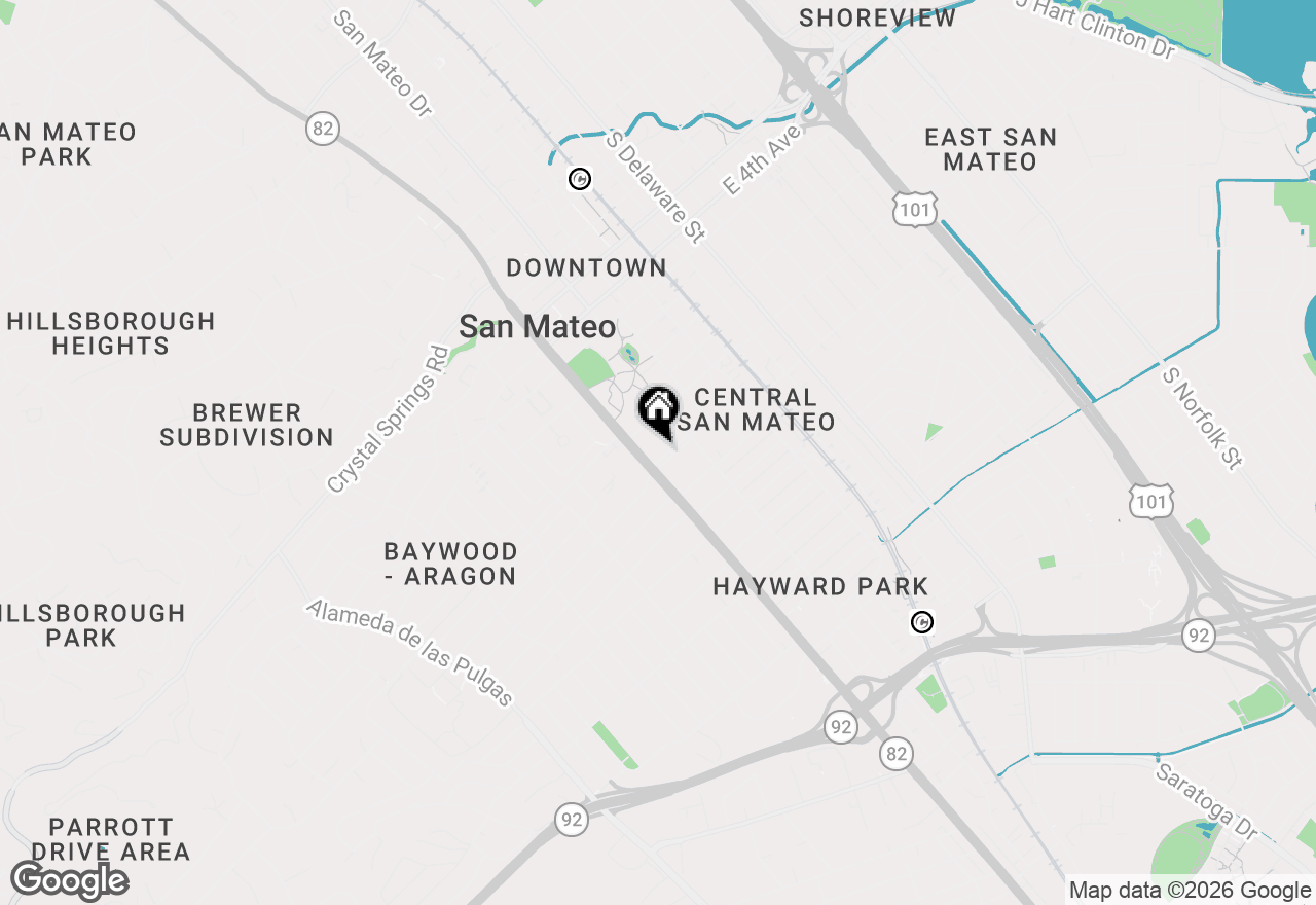 Map of 11 Hayward Avenue #1009, San Mateo, CA 94401