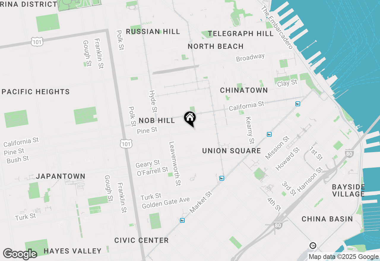 Map of 900 Bush Street #940, San Francisco, CA 94109