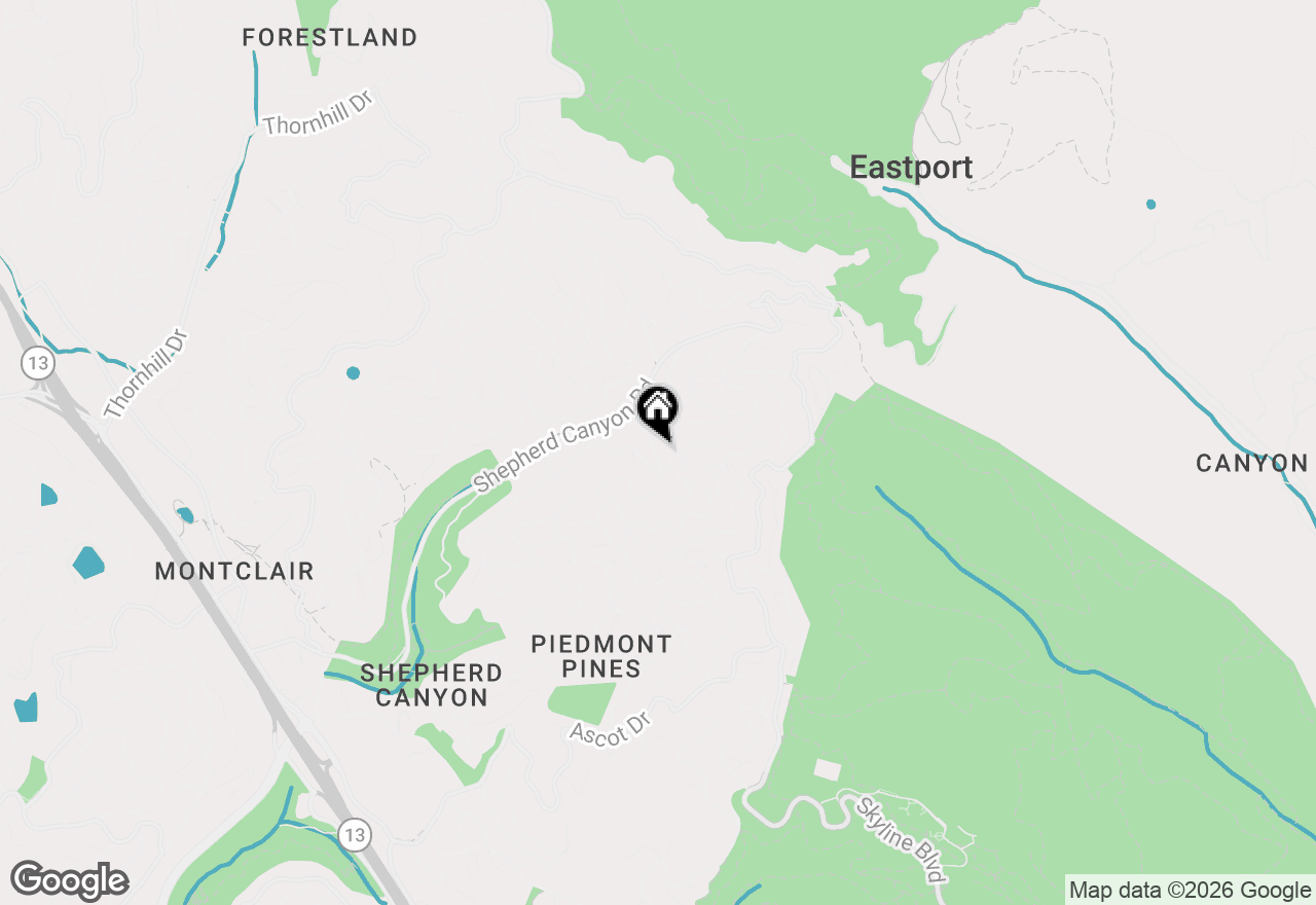 Map of 6334 Doran Dr, Oakland, CA 94611