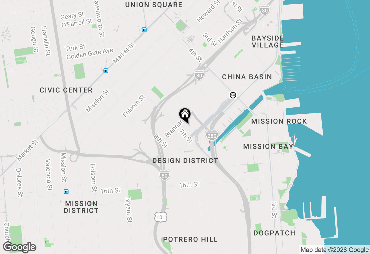 Map of 161 Gilbert Street #8, San Francisco, CA 94103