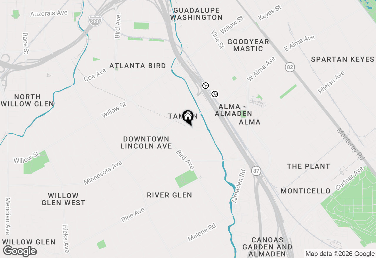 Map of 1462 Hervey Lane, San Jose, CA 95125