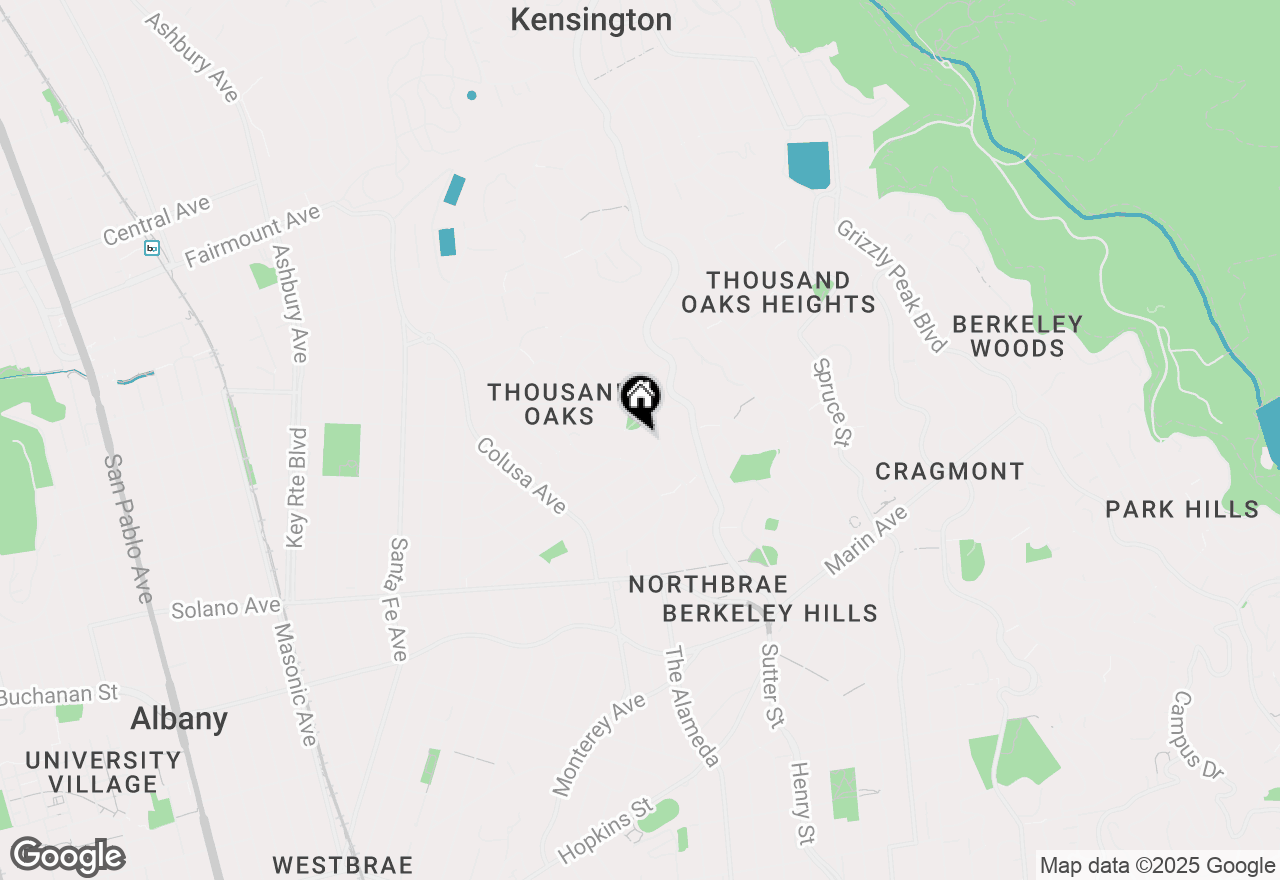 Map of 1910 Yosemite Rd, Berkeley, CA 94707