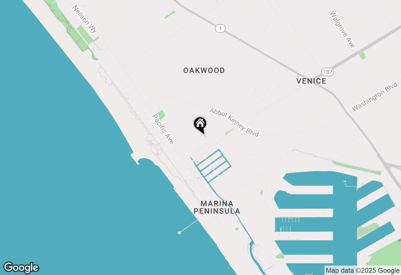 Map of 419 Venice Way, Venice, CA 90291