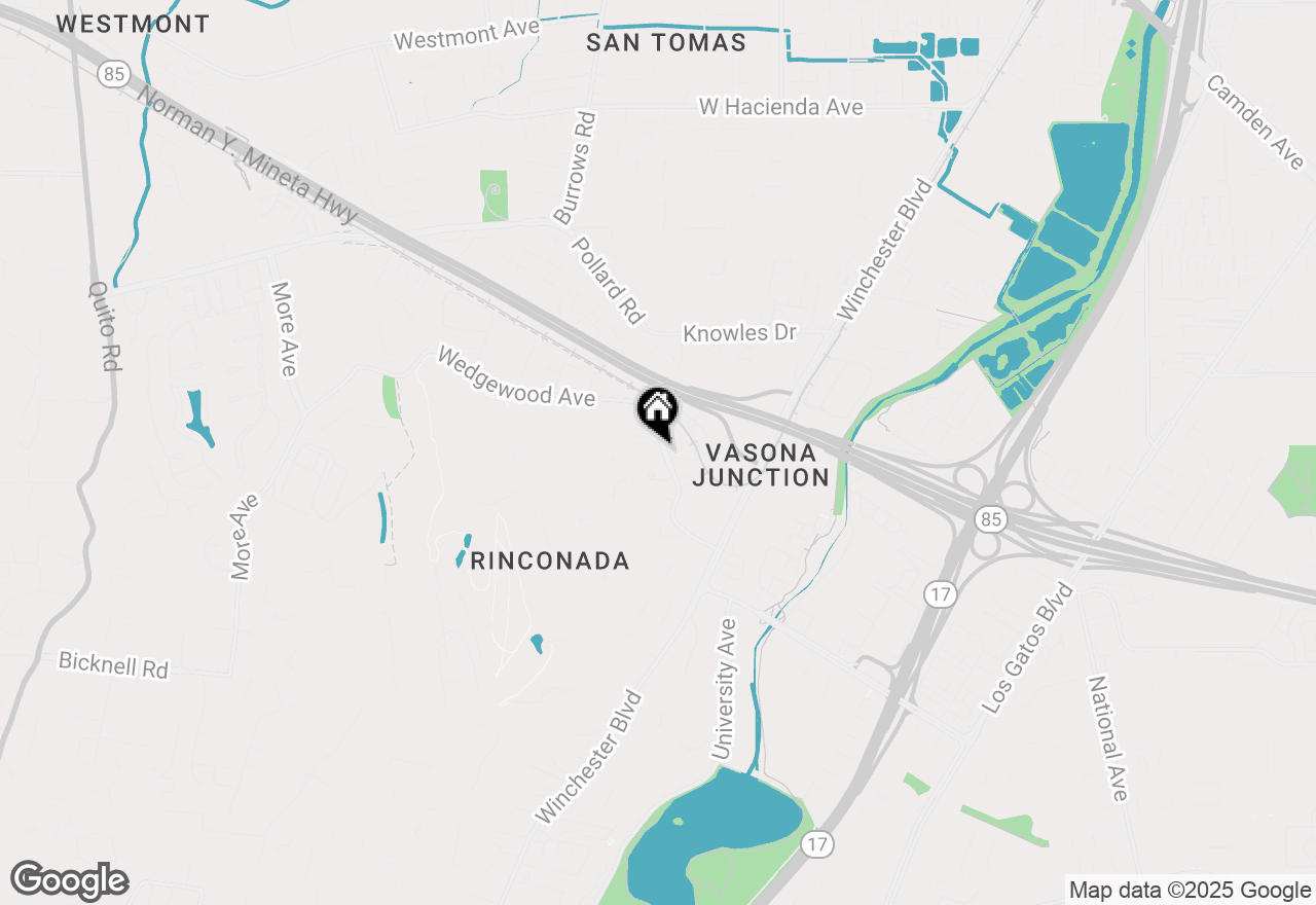 Map of 419 Clearview Drive, Los Gatos, CA 95032