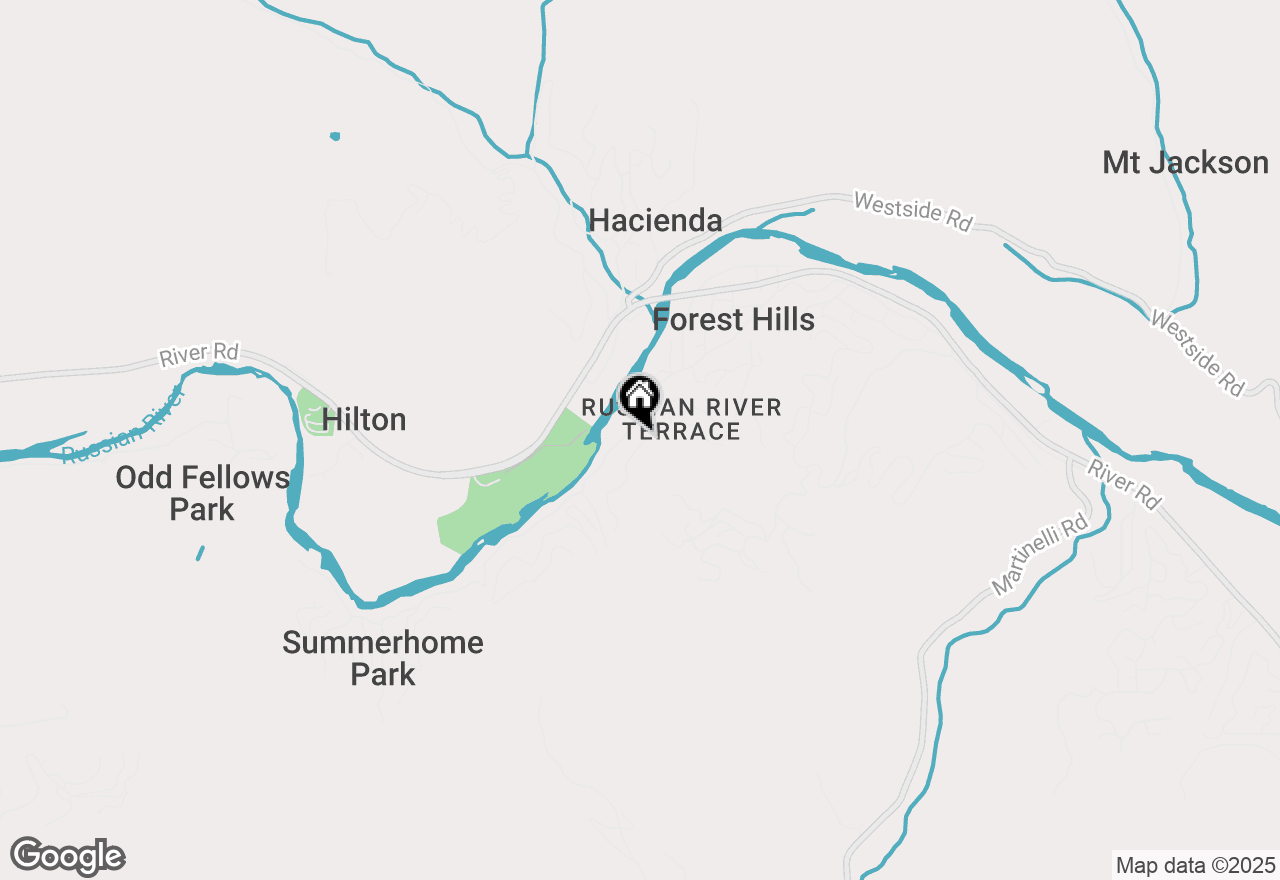 Map of 10968 Terrace Drive, Forestville, CA 95436