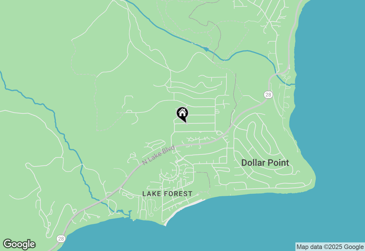 Map of 3030 Watson Drive, Tahoe City, CA 96145