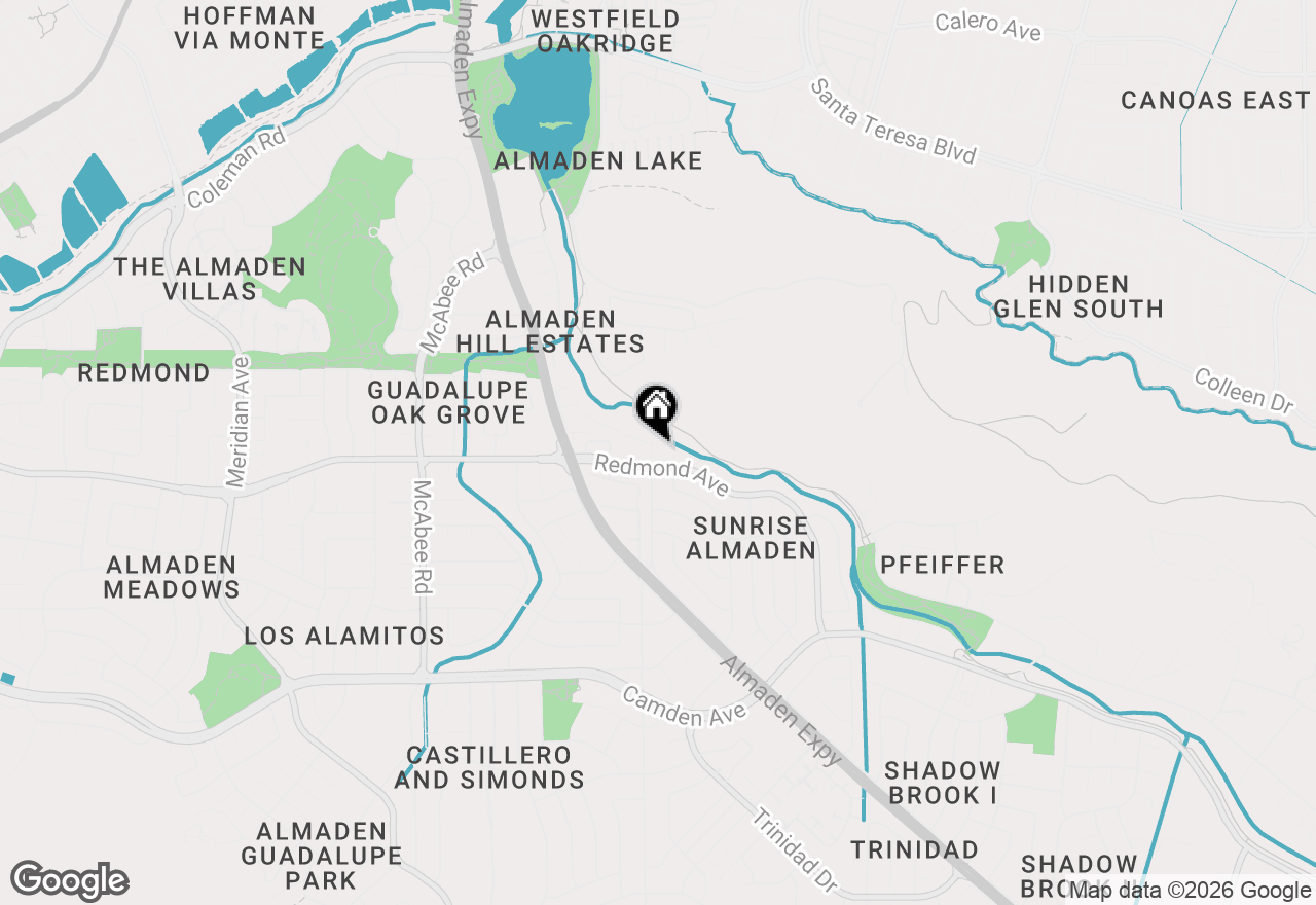 Map of 1040 Fleetwood Drive, San Jose, CA 95120