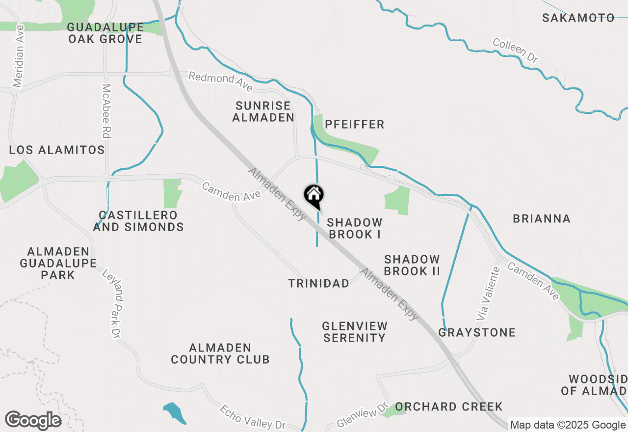 Map of 6596 Almaden Road, San Jose, CA 95120