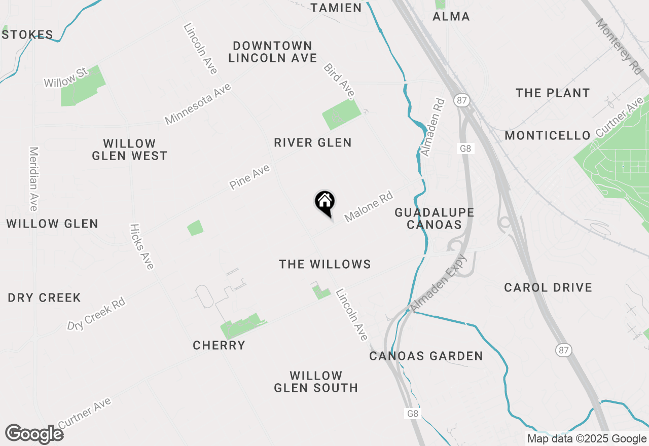 Map of 1052 Lovoi Way, San Jose, CA 95125