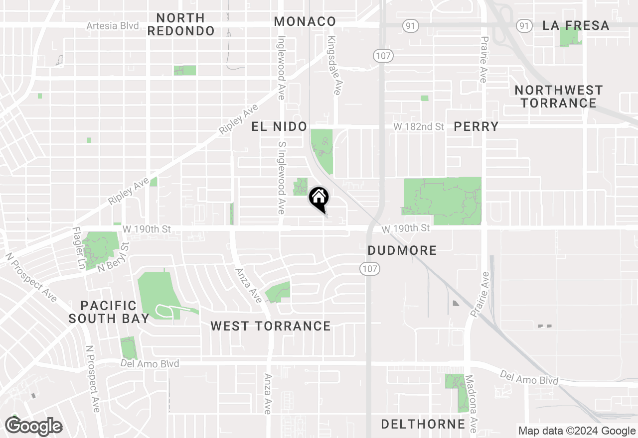 Map of 2734 Armour Lane, Redondo Beach, CA 90278