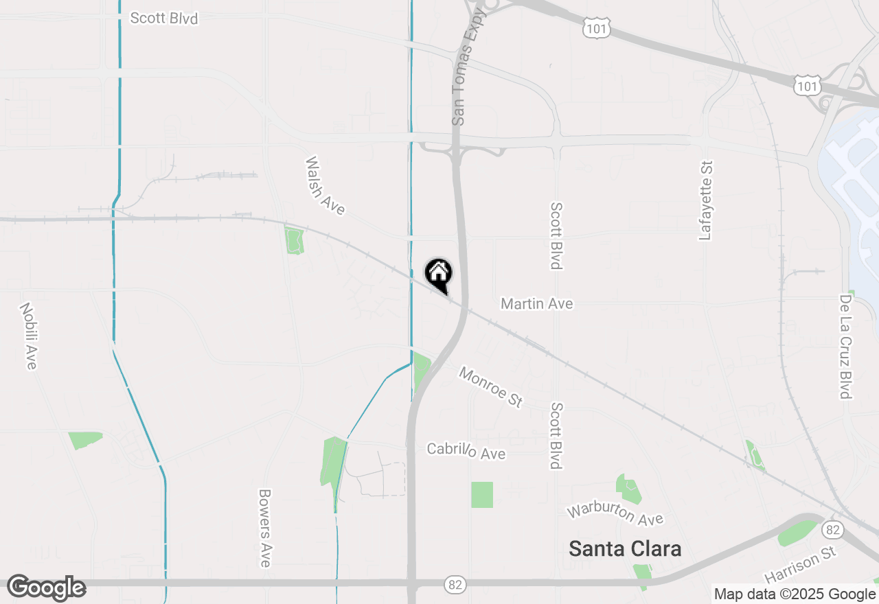 Map of 2445 Alvarado Drive, Santa Clara, CA 95051