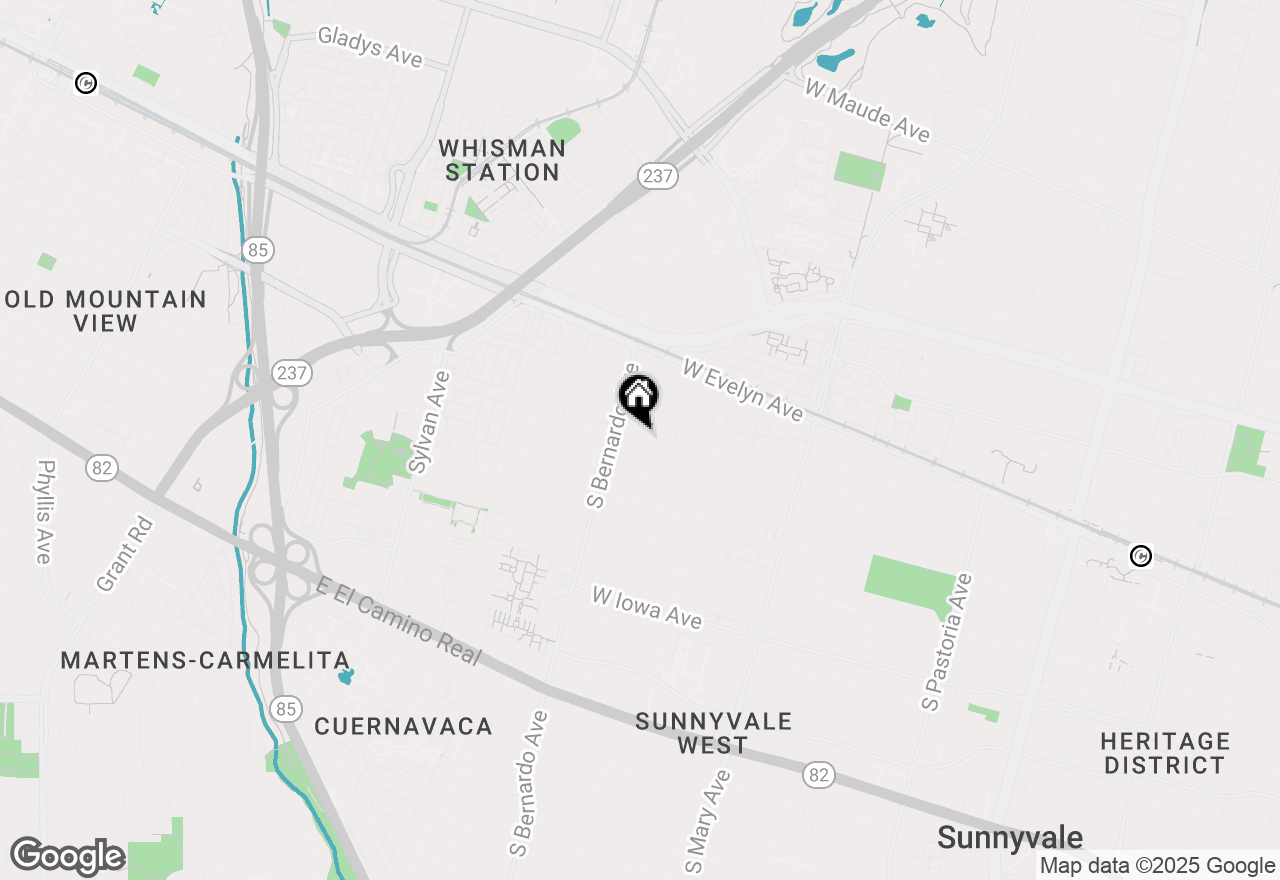 Map of 166 Butano Avenue, Sunnyvale, CA 94086