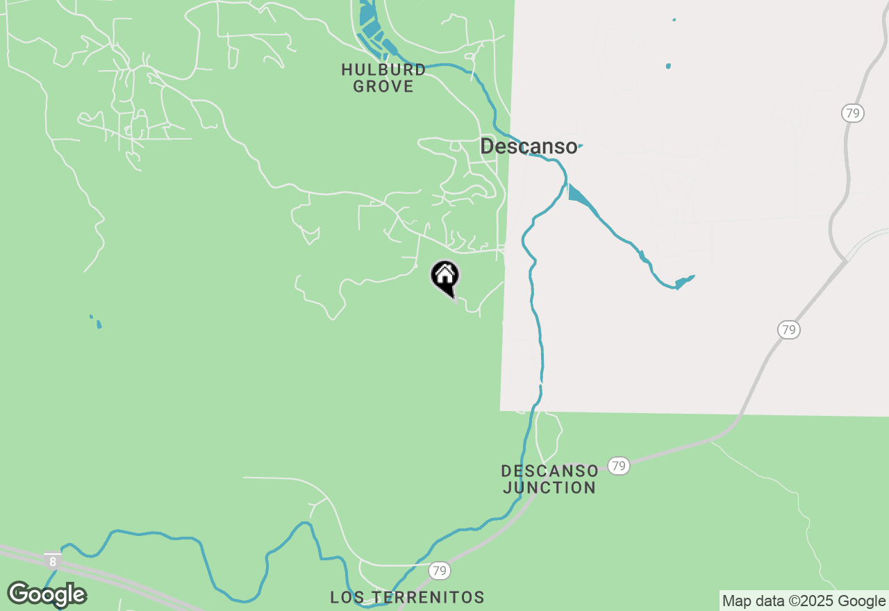 Map of 9018 Vernal Ln, Descanso, CA 91916