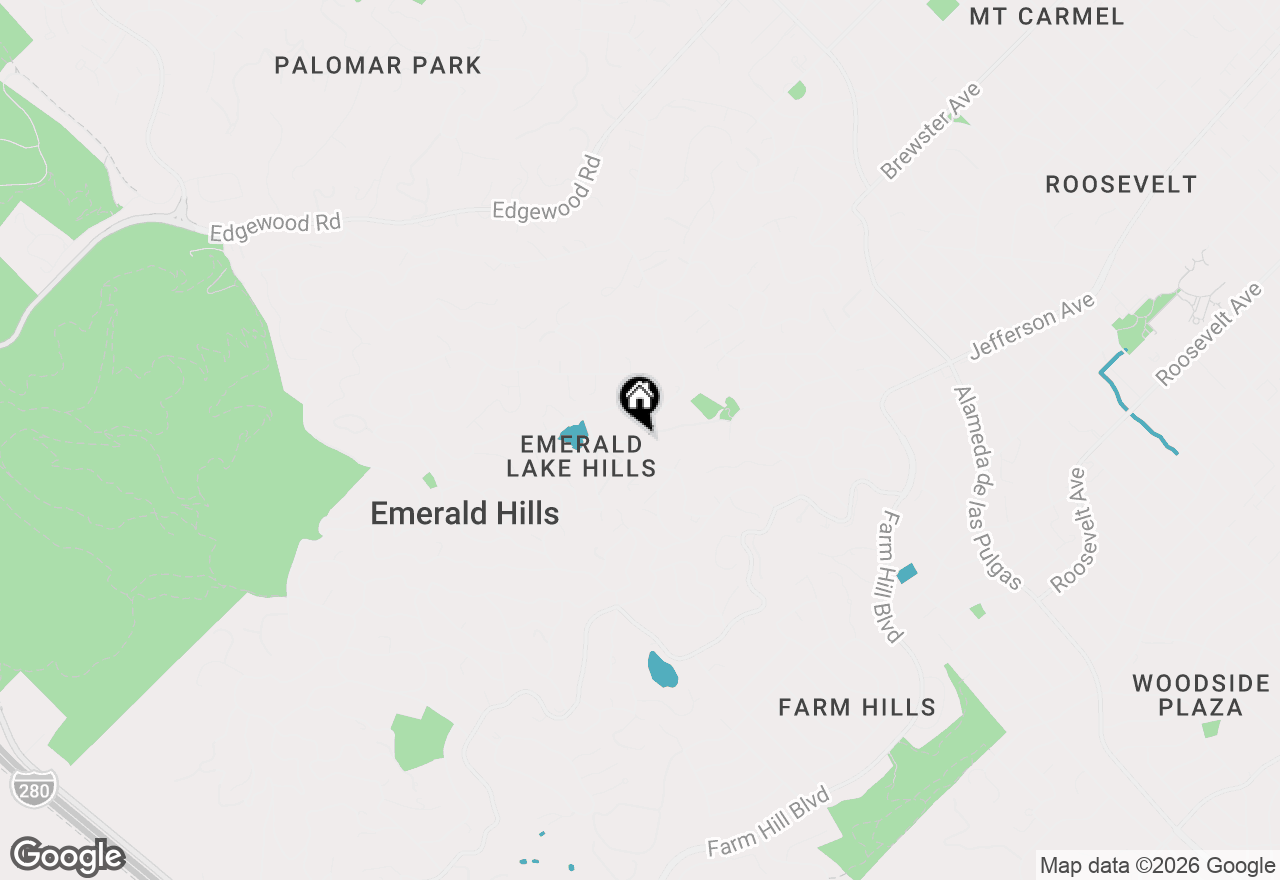 Map of 643 Vista Drive, Redwood City, CA 94062