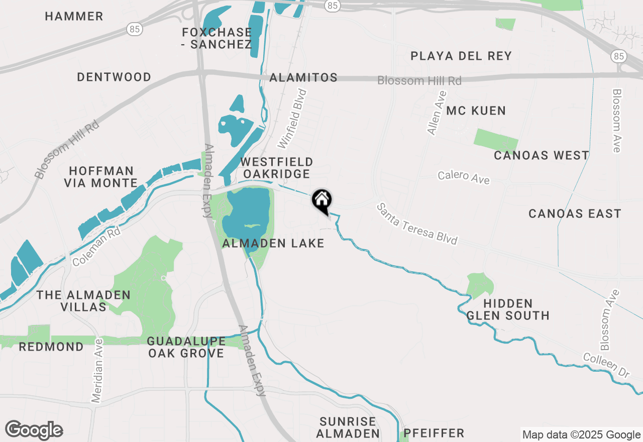 Map of 2004 La Terrace Circle, San Jose, CA 95123