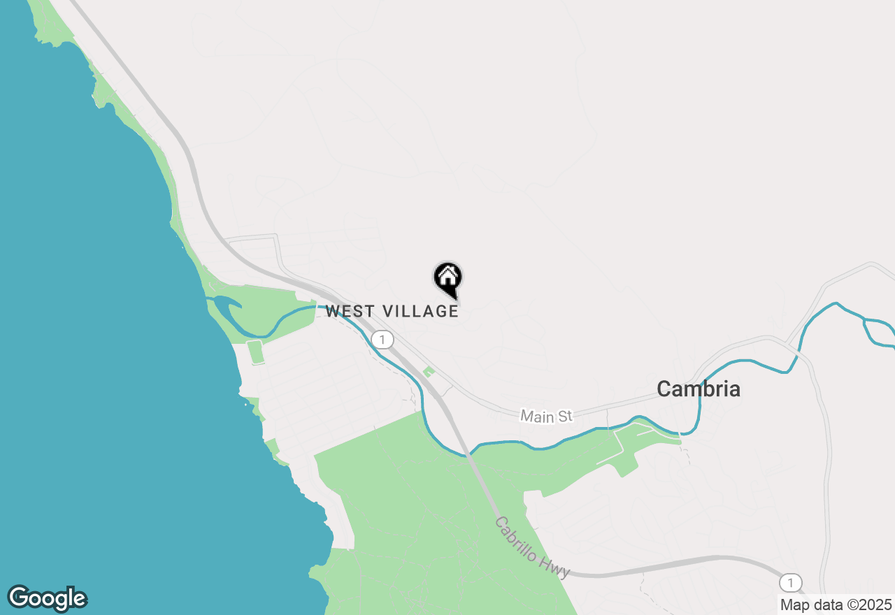 Map of 936 Northampton Street, Cambria, CA 93428