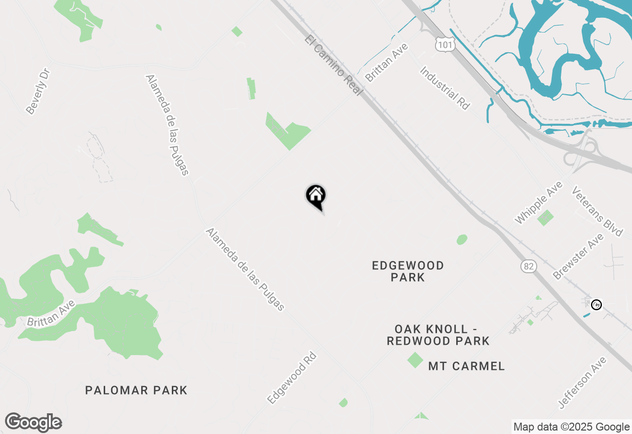 Map of 1405 Oakhurst Avenue, San Carlos, CA 94070