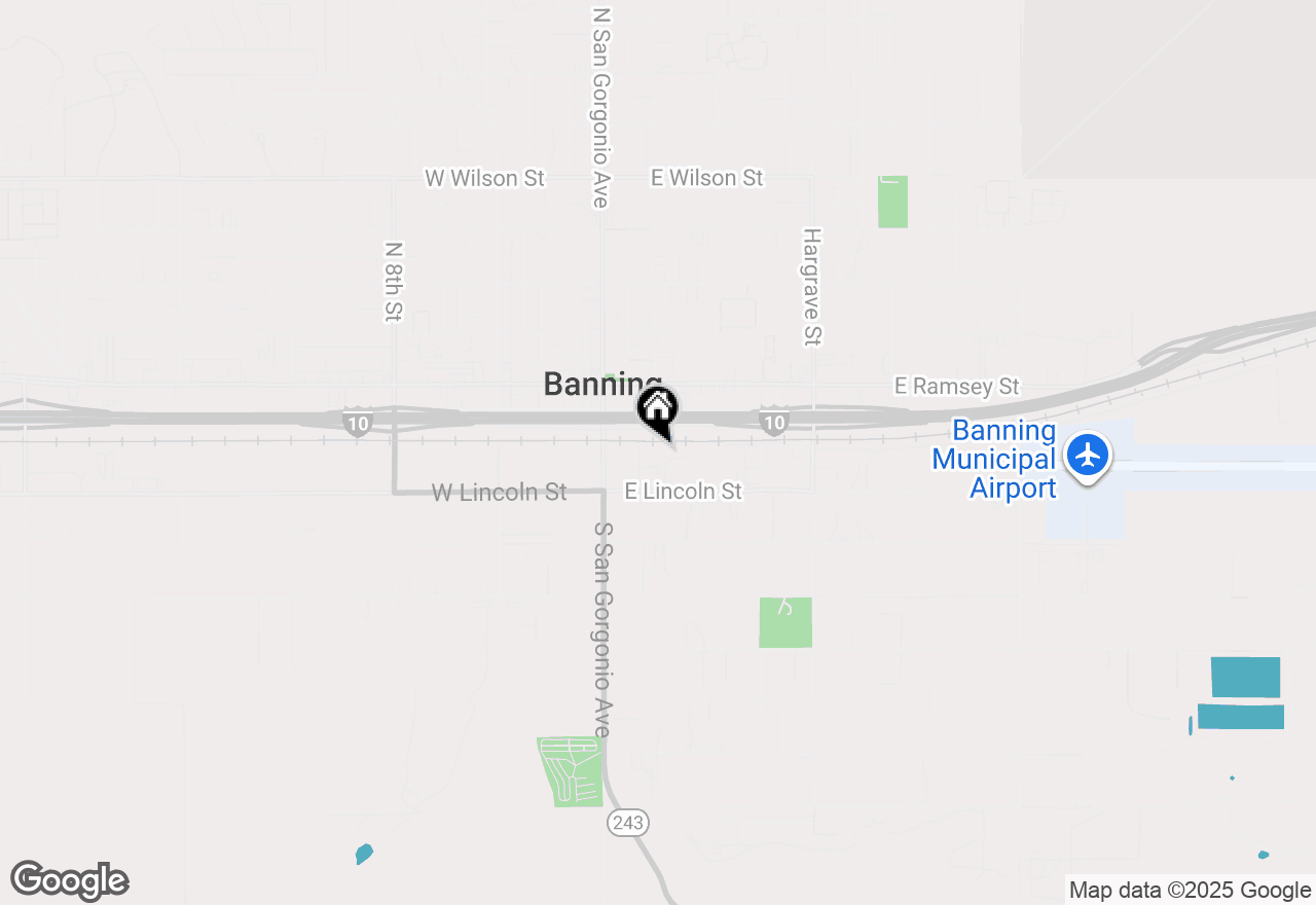 Map of 200 John Street, Banning, CA 92220