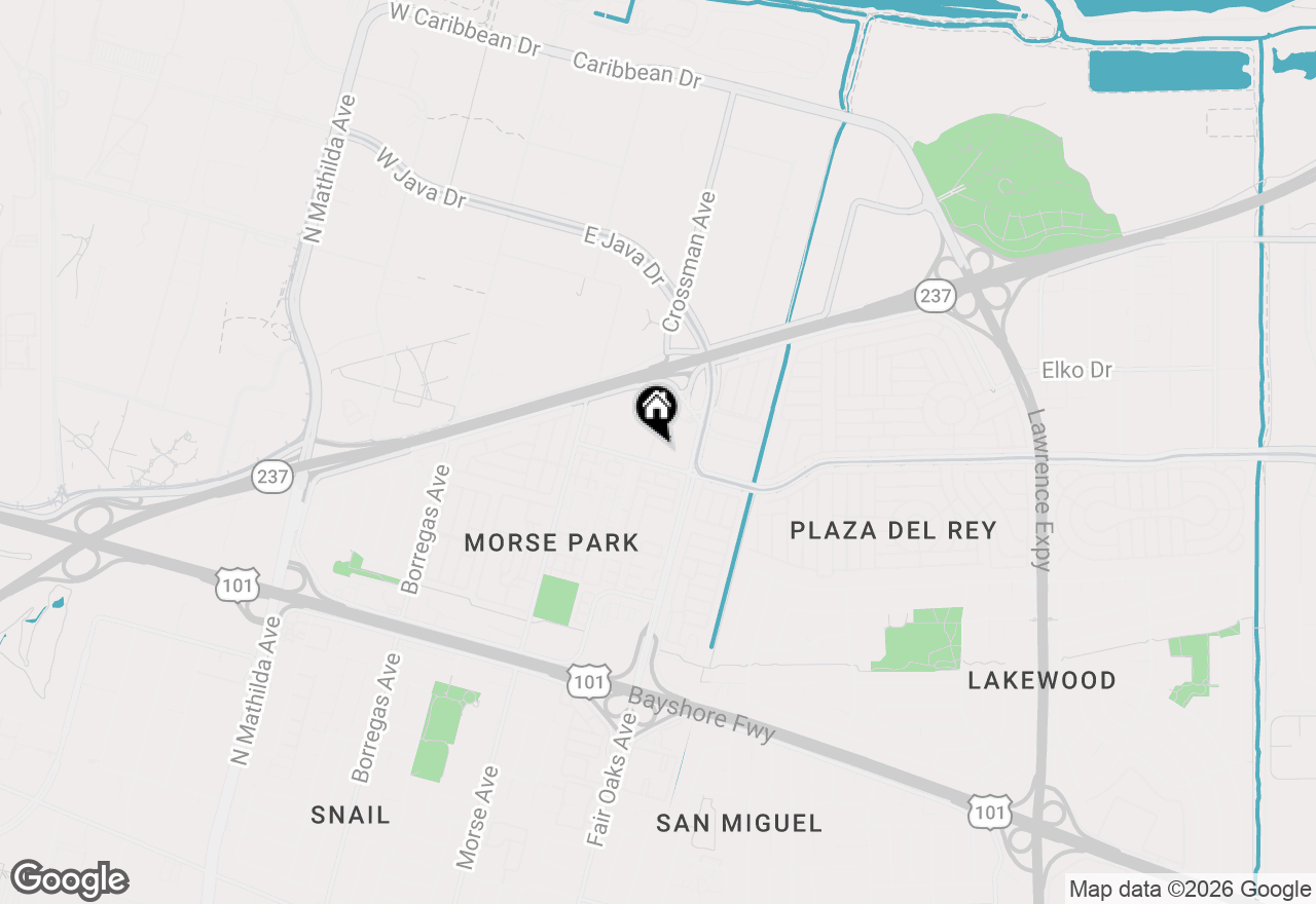 Map of 1148 La Rochelle Ter #C, Sunnyvale, CA 94089