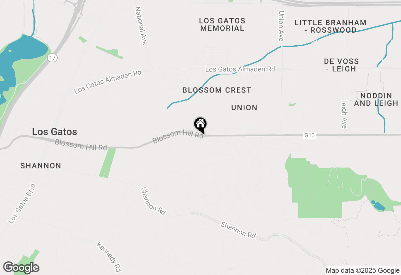 Map of 15560 Blossom Hill Road, Los Gatos, CA 95032