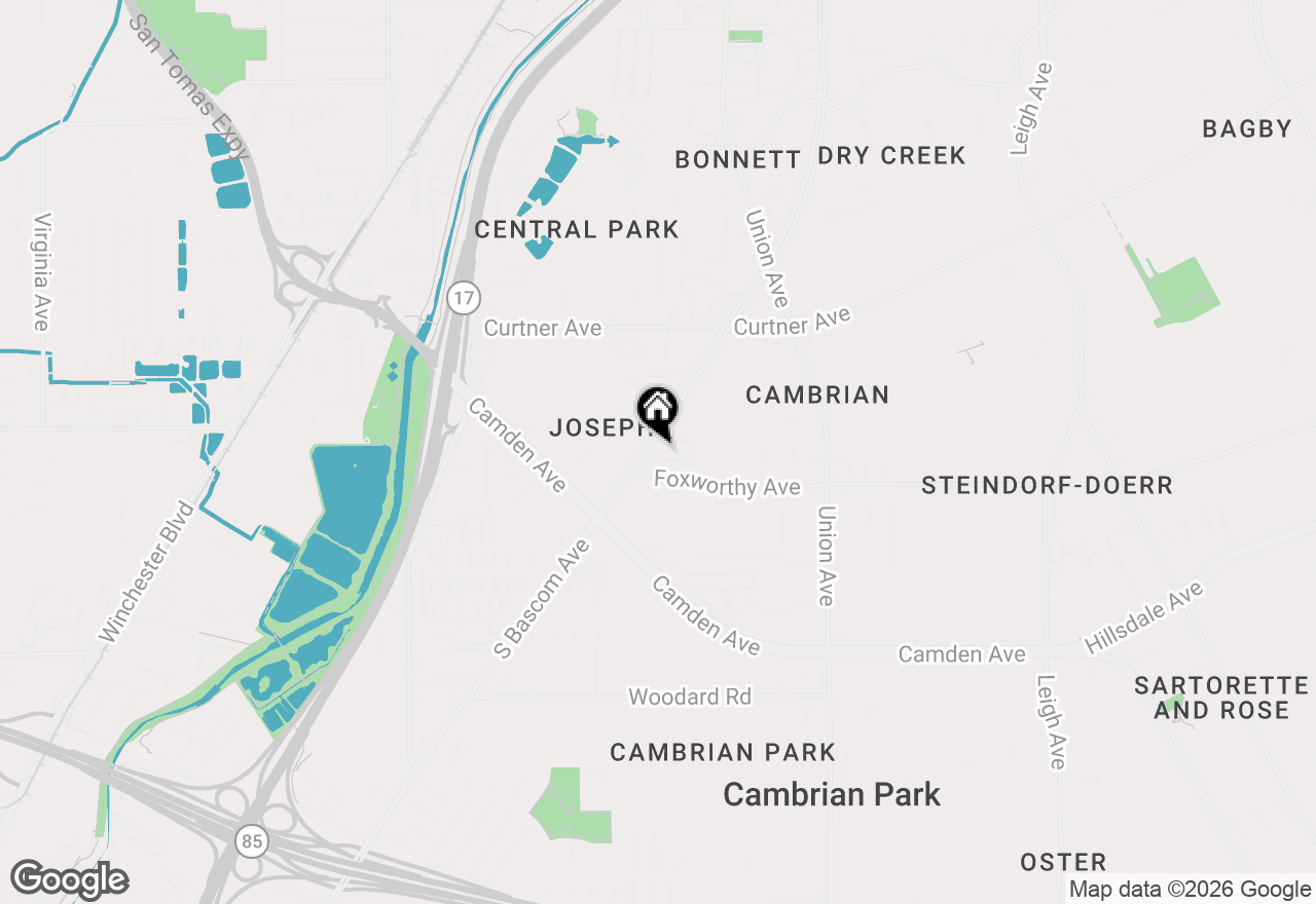 Map of 2289 Sun Glory Lane #A, San Jose, CA 95124