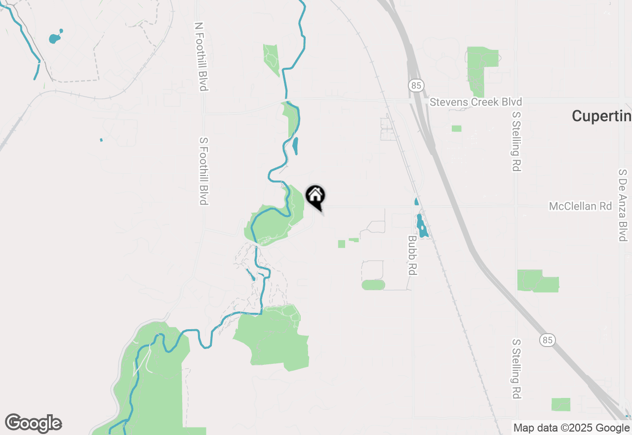 Map of 21976 Mcclellan Road, Cupertino, CA 95014