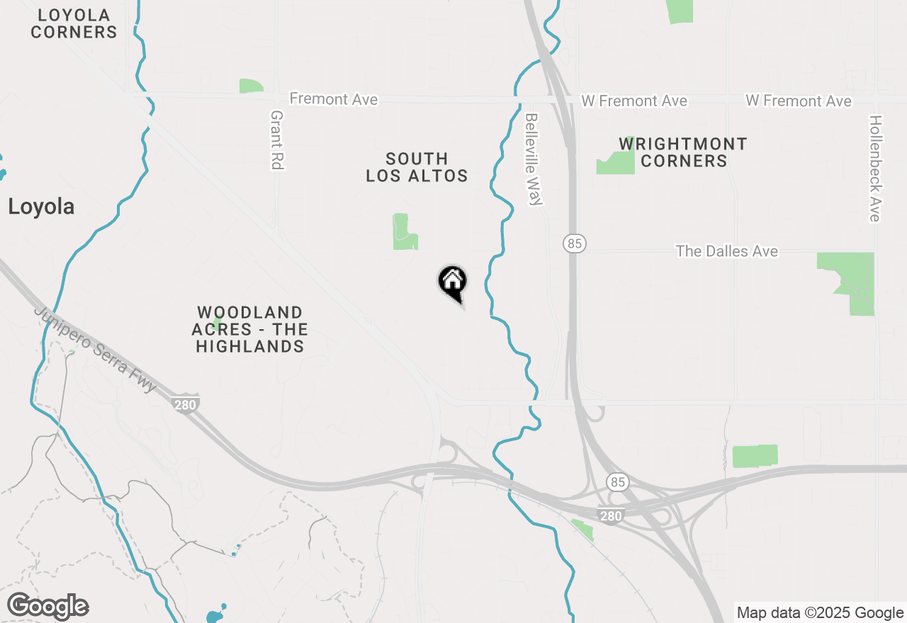 Map of 2008 Crist Drive, Los Altos, CA 94024