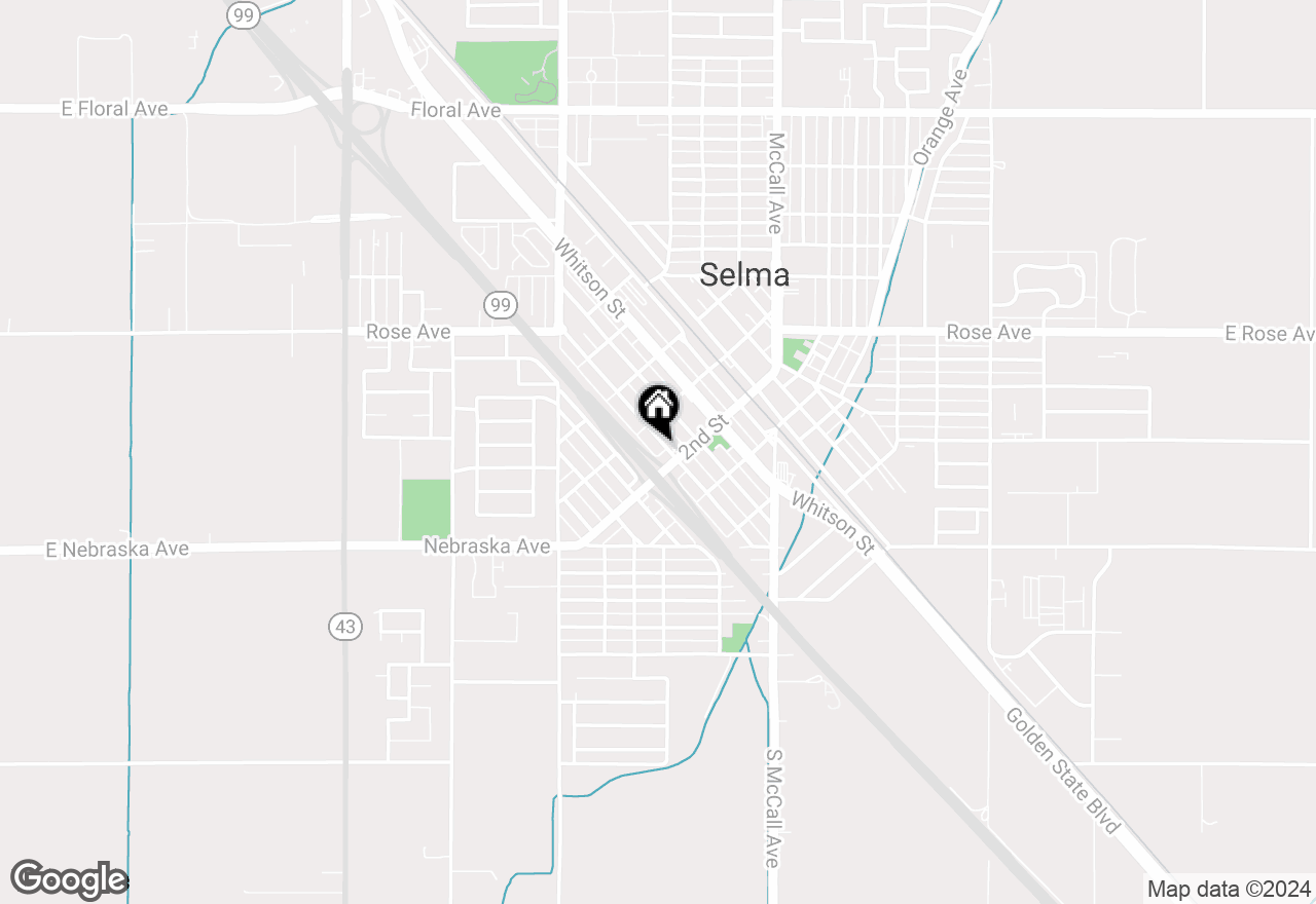 Map of 1927 Young Street, Selma, CA 93662