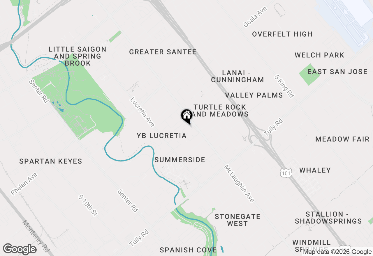 Map of 1068 Summershore Court, San Jose, CA 95122