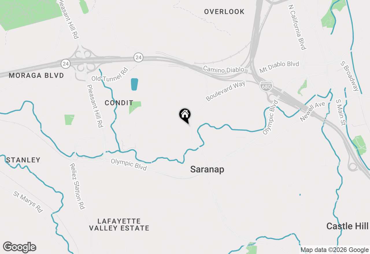 Map of 1122 Juanita Dr, Lafayette, CA 94595