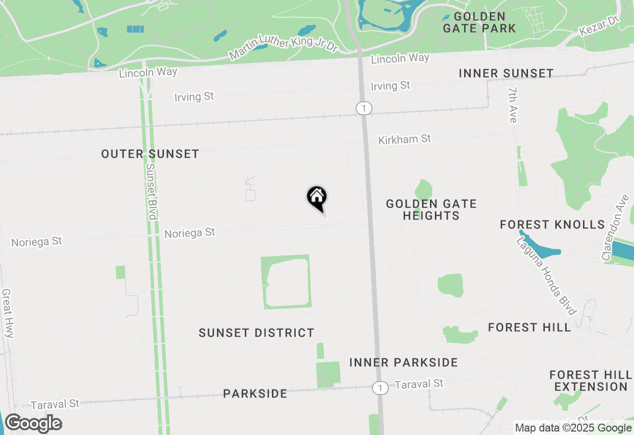 Map of 1771 23rd Avenue, San Francisco, CA 94122