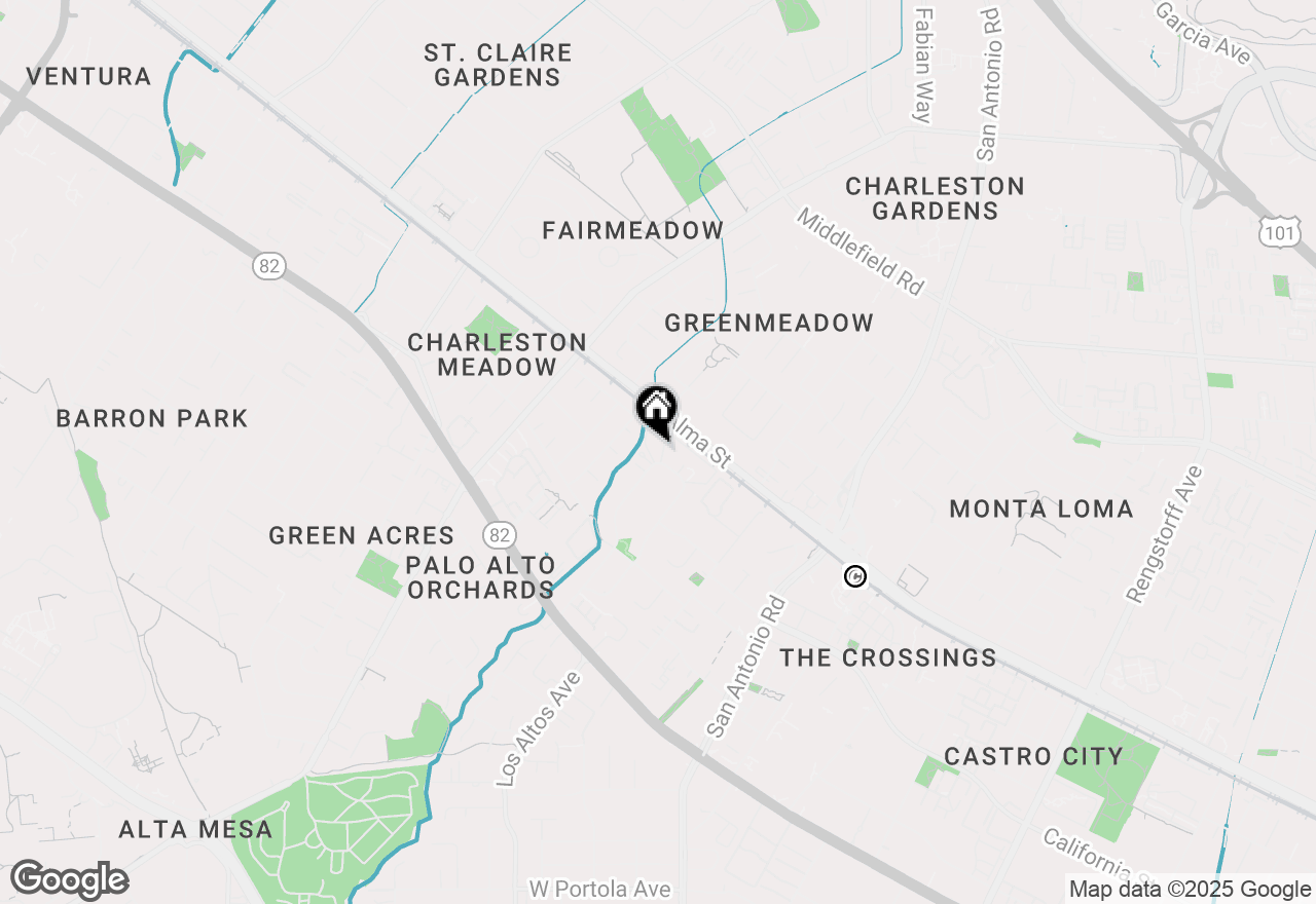 Map of 278 Monroe Drive #8, Mountain View, CA 94040