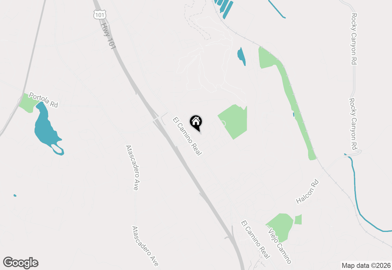Map of 9282 El Bordo, Atascadero, CA 93422